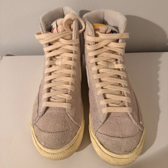WOMEN'S Nike Blazer Mid 77 Vintage Light Bone Suede - SIZE 8 - Picture 5 of 7